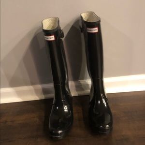 Hunter original tall high gloss waterproof boots